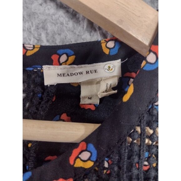 Anthropologie Meadow Rue Crochet Boho Tunic Dress Patterned Women's Size Medium - Picture 7 of 12